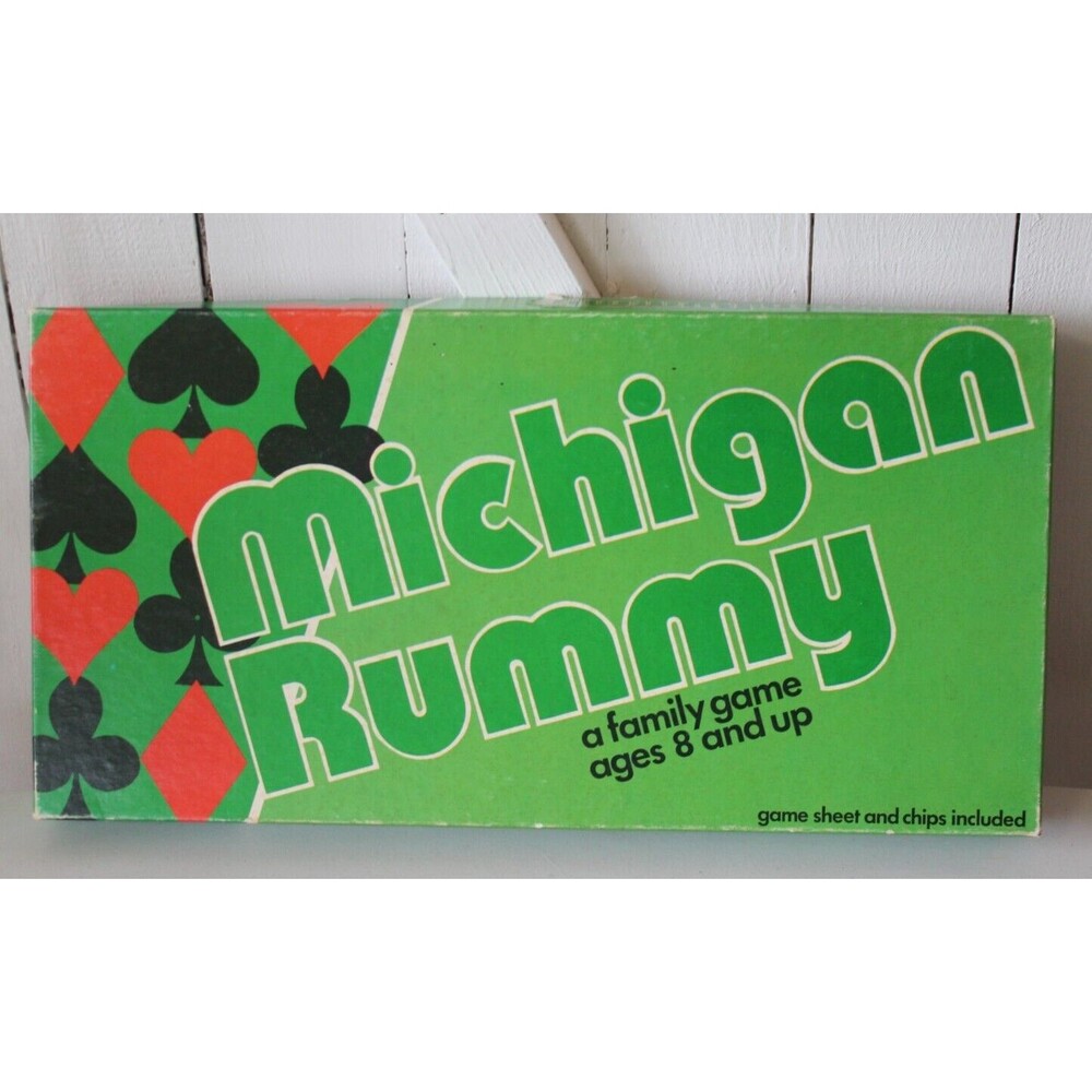 Vintage Rummy Royal Card Mat #4713 Whitman Poker Card Game 1962 Michigan New
